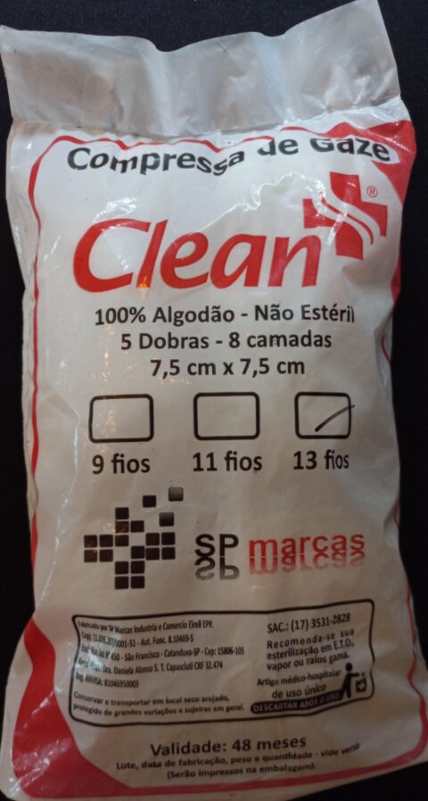 Compressa de Gaze CLEAN