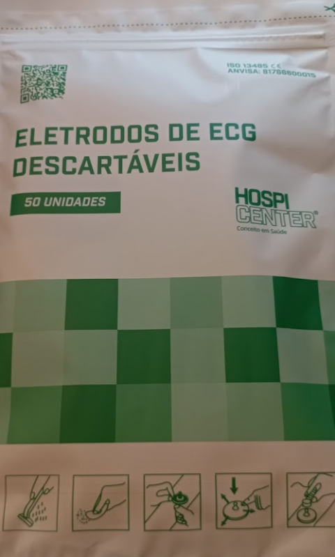 Eletrodo para ECG Adulto e Pediátrico HOSPI CENTER