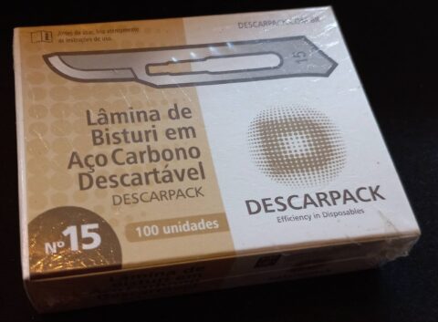 Lâmina de Bisturi Nº 15 com Cabo DESCARPACK