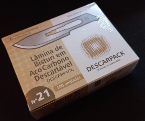 Lâmina de Bisturi Nº 21 com Cabo DESCARPACK