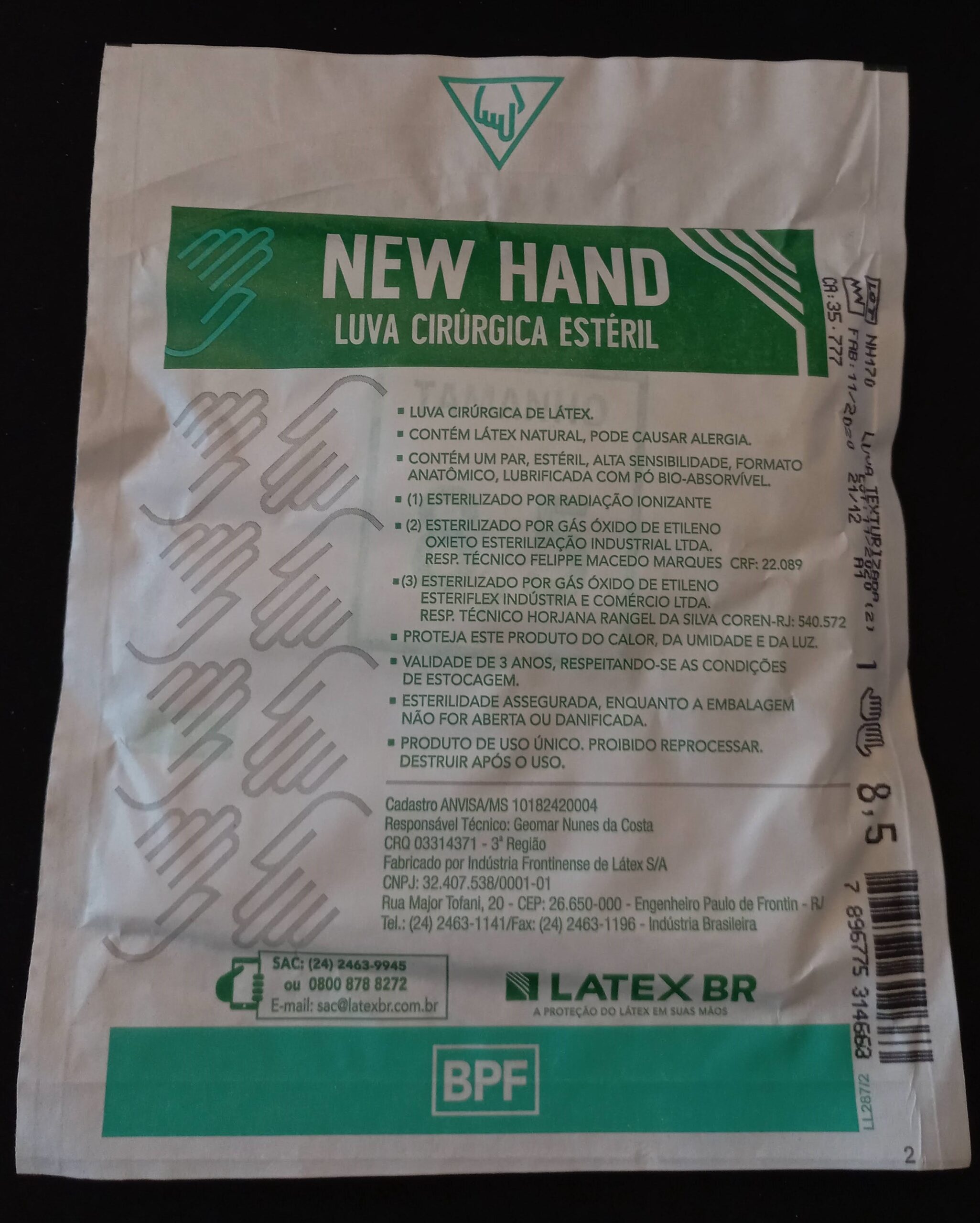 Luva Cirúrgica Estéril NEW HAND